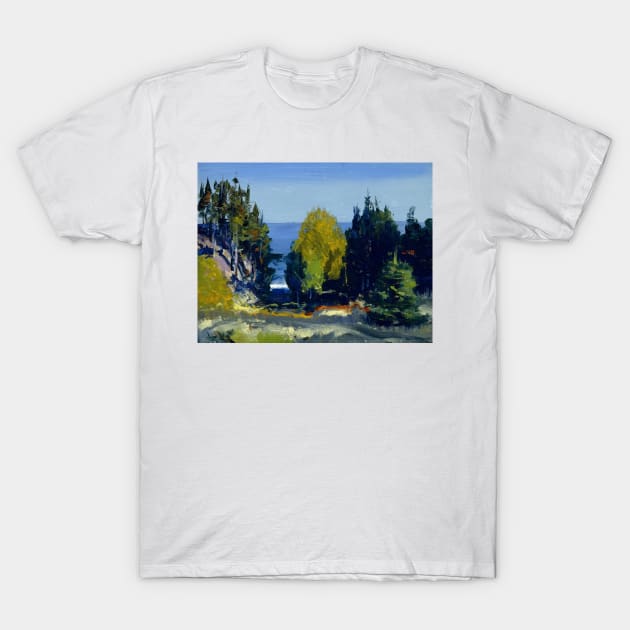 The Grove - Monhegan by George Bellows T-Shirt by Classic Art Stall